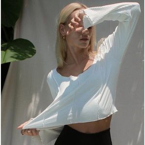 NWOT Indigo Luna Asana Cropped Long Sleeve